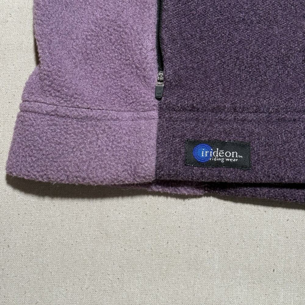 Irideon Riding Wear Fleece Equestrian Vest Women's Size Large Purple Made In USA - Picture 4 of 8